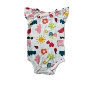 Okie Dokie Cotton Printed Onesis | Size 9M