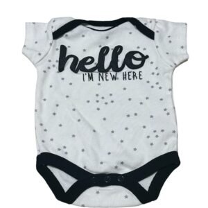 baby gear "hello I'm new here" onesis | Size 0-3m