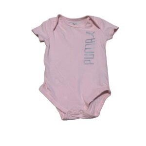 Puma Pink & Gray Onesie | Size 6-9M