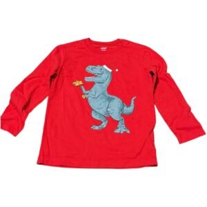 Carter's Xmas Dinosaur Long Sleeve Shirt | Size 3T/3A