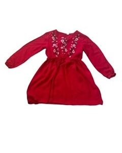 H&M Red Long Sleeve Dress | Size 5-6 Y