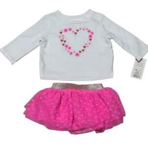 Baby Cat & Jack 2-piece shirt and skirt w/built in panties | Size 3-6M