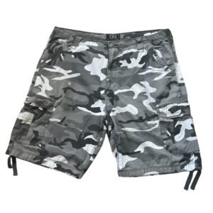 Champs Sports Gear (CSG) Men's Gray Camo Cargo shorts w/ Drawstring | Size 42