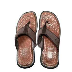 Tommy Bahama Men's Leather Brown Flip Flops | Size 12