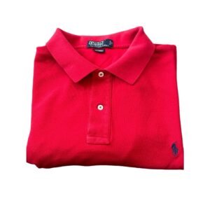 Polo by Ralph Lauren Red Men's Short Sleeve Navy Pony Logo Shirt | Size 2XLT Tall