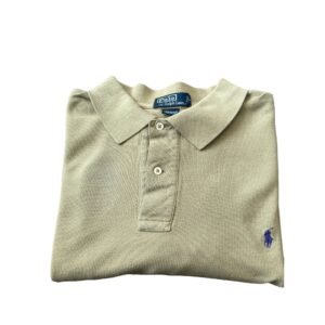 Polo by Ralph Lauren Light Olive Green Men's Short Sleeve Purple Pony Logo Shirt | Size 2XLT Tall