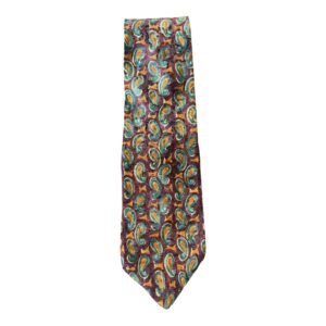 Men's Robert's Executive Accessories burgandy/gold/green Necktie