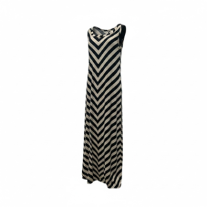 Apt 9 Black & White Striped Maxi Dress | Size XL